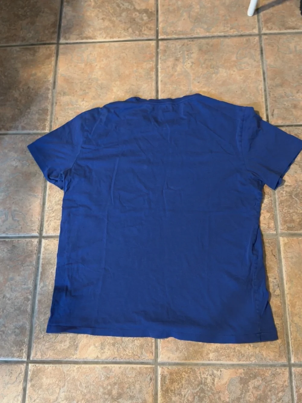 Polo by Ralph Lauren Blue Crewneck Tee with White Printed Label